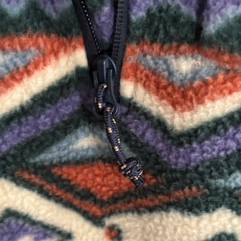 Billabong Multicolor Patterned Zip Up Sweater - image 4